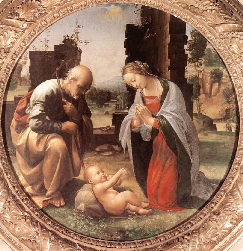 BARTOLOMEO, Fra The Adoration of the Christ Child nn Spain oil painting art